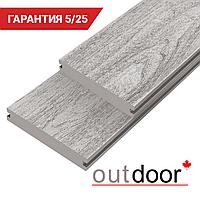 Террасная доска ДПК Outdoor 3D 140*25*3000 мм. полнотелая NEVADA/CALIFORNIA серая