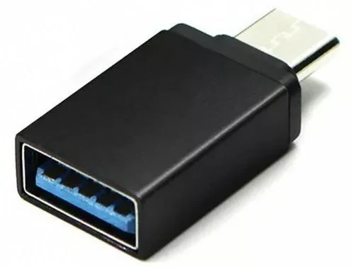 Адаптер - переходник OTG USB3.1 Type-C - USB3.0, черный - фото 1 - id-p199818547