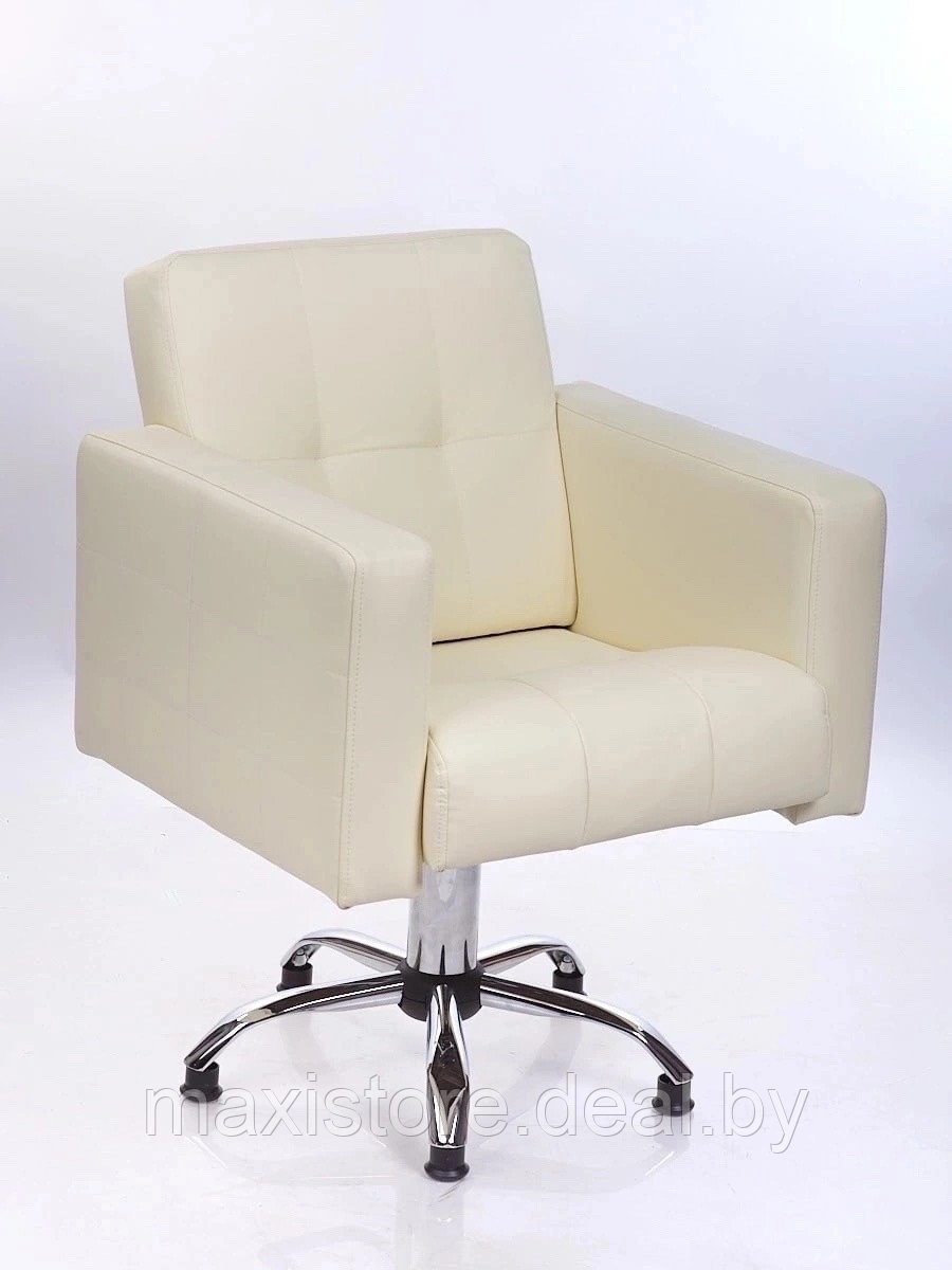 Парикмахерское кресло "Квадрат" основание пятилучие (черное) - фото 1 - id-p213153778