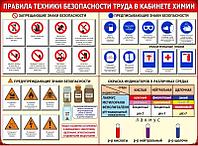 822 Стенд по химии, химия, безопасность в кабинете химии