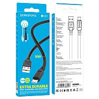 USB на Type-C дата-кабель Borofone BX81 (сверхтолстый 1,2 м, 6мм., 3A) черный