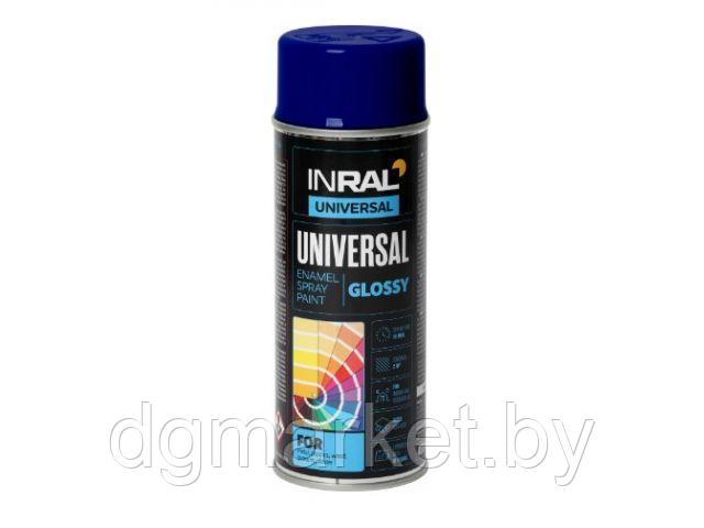 Краска-эмаль аэроз. универсальная чернильный INRAL 400мл (5022) (Цвет чернильный глянц.) - фото 1 - id-p196256307