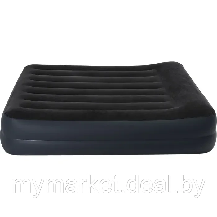 Надувной матрас - кровать INTEX Pillow Rest со встроенным насосом 152х203х42 см - фото 4 - id-p213162369