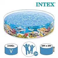 Каркасный бассейн INTEX "Подводный мир" детский 244х46 см