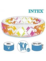 Бассейн надувной INTEX детский разноцветный 229х56 см