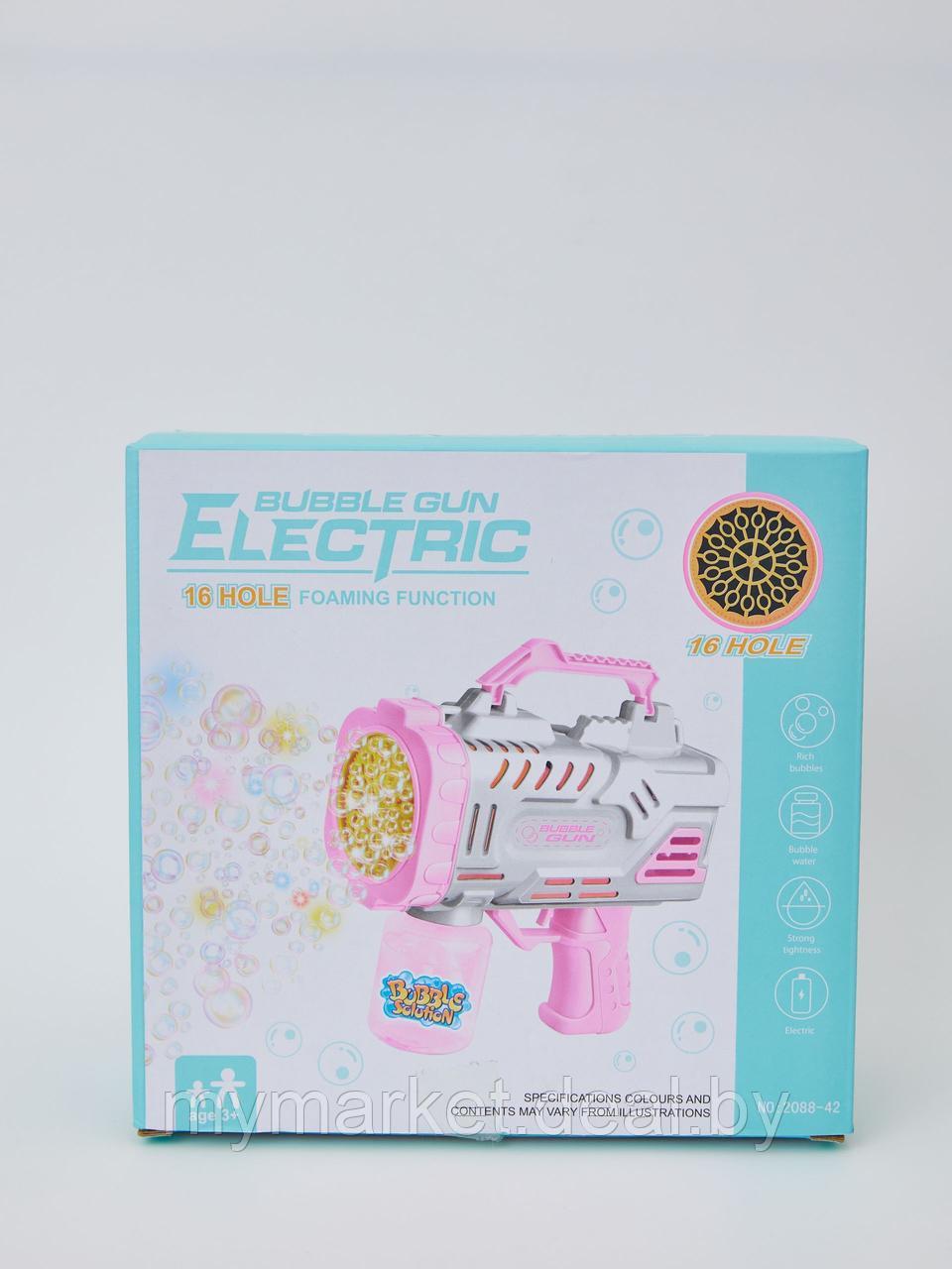 Мыльные пузыри пистолет, генератор мыльных пузырей Bubble Gun Electric - фото 9 - id-p213162492