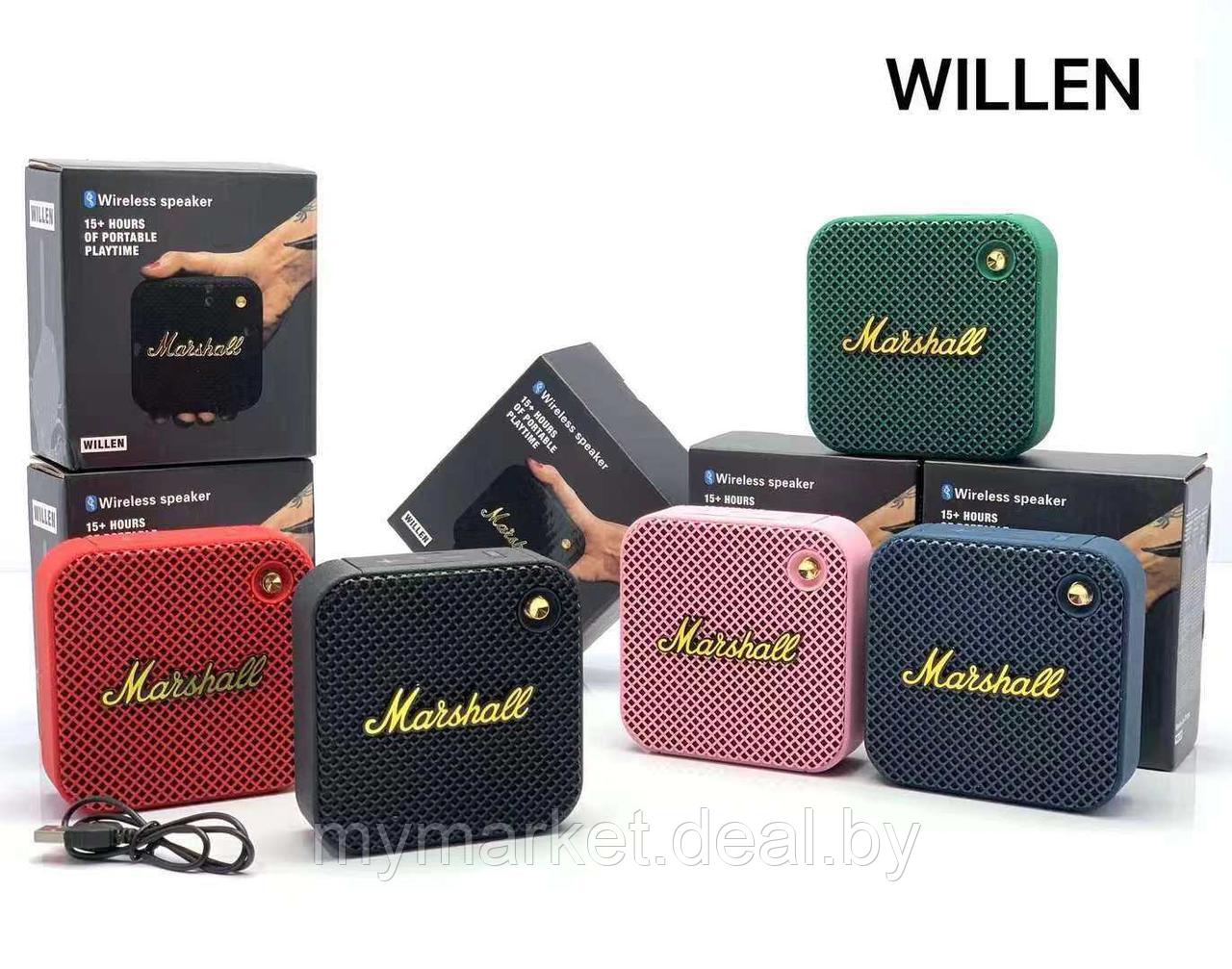 Колонка музыкальная портативная Bluetooth Marshall Mini (реплика) - фото 1 - id-p213162514