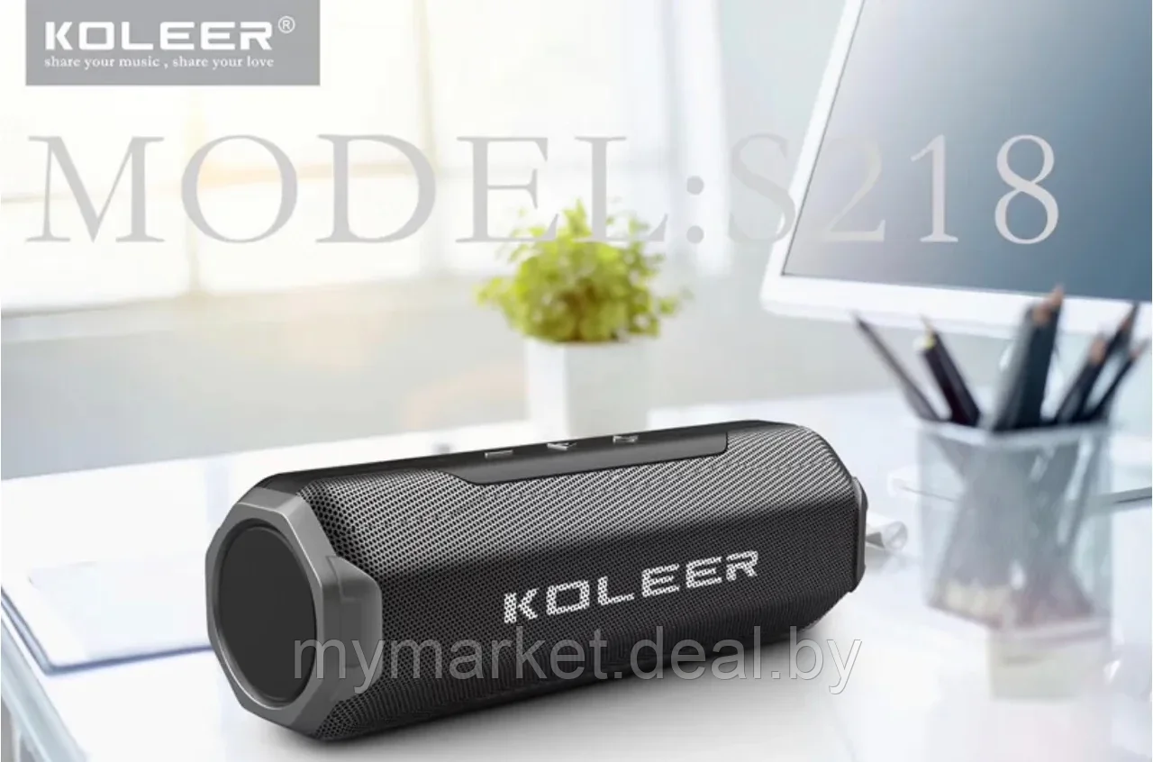 Колонка музыкальная портативная Bluetooth KOLEER S218 - фото 7 - id-p213162522