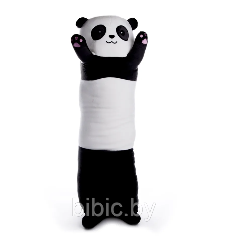 Мягкая детская игрушка Панда батон обнимашка, плюшевые игрушки подушки антистресс для детей 70 см - фото 4 - id-p213162644