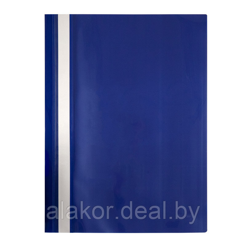 Папка-скоросшиватель А4, с прозрачным верхом Axent 1317-02, полипропилен,  синий