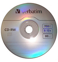 Диск CD-RW Verbatim DataLife+ 700 Mb 8x-12x SlimBox