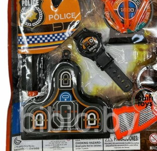 Детский набор полицейского с пистолетом, наручниками и другими аксессуарами A620. Игрушечное оружие для детей - фото 3 - id-p213163655