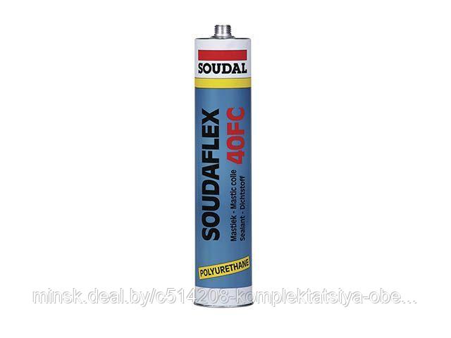 Клей-герметик полиуретановый "Soudal" Soudaflex 40FC черный 300 мл - фото 1 - id-p213166786