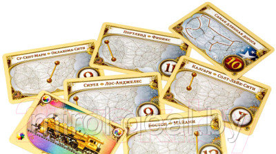 Настольная игра Мир Хобби Ticket to Ride: Америка - фото 2 - id-p213173367