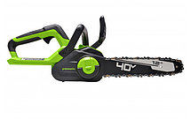 Пила цепная аккумуляторная Greenworks G40CS30IIK4 40В (в комплекте АКБ 4А/ч + ЗУ), фото 2