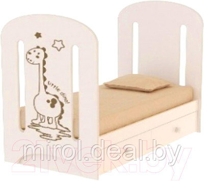 Детская кроватка VDK Dino маятник и ящик - фото 3 - id-p213175401