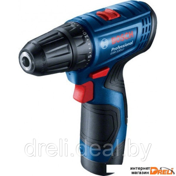 Дрель-шуруповерт Bosch GSR 120-LI Professional 06019G8020 (с 2-мя АКБ, кейс) - фото 1 - id-p213163451