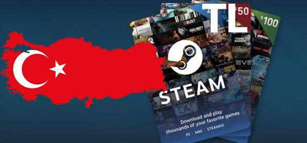 Steam (Стим) пополнить баланс, купить любую игру, DLC (Турция)