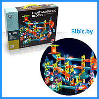 Детский магнитный конструктор Light Magnetic 2302, 110 деталей , игра головоломка для детей, настольная игра