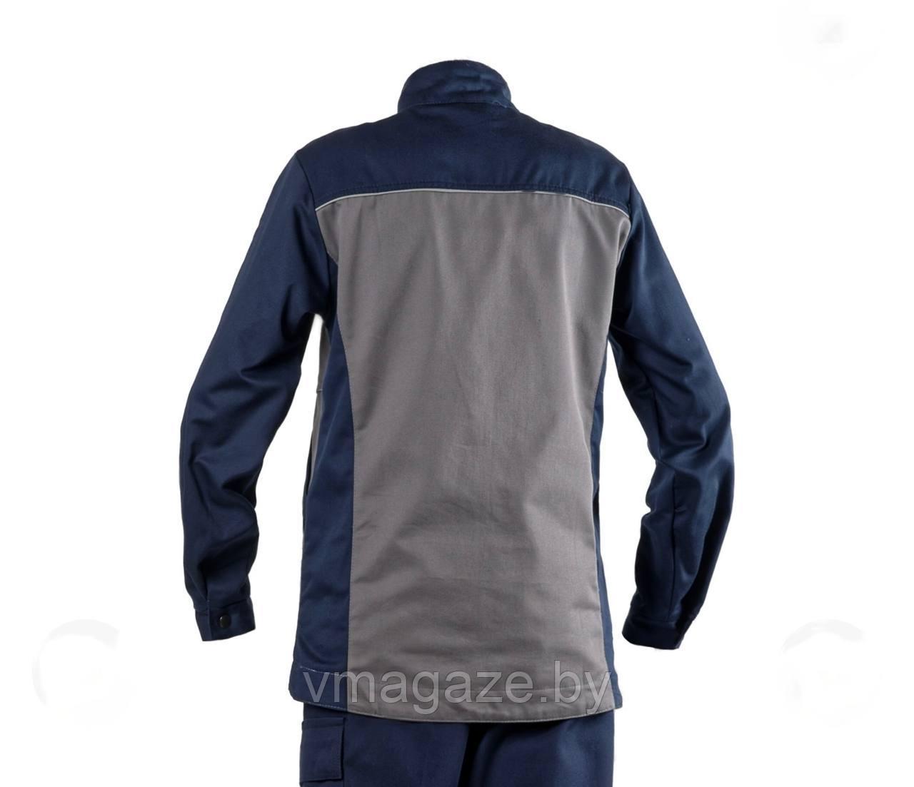 Рабочая куртка, женская Комби Софт (с отделкой, цвет синий) - фото 3 - id-p176843003