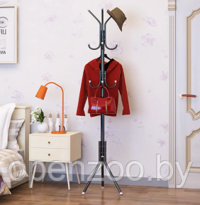 Напольная металлическая вешалка - стойка на 12 крючков COAT RACK для верхней одежды, сумок, шляп, зонтов - фото 1 - id-p213195577