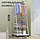 Вешалка передвижная напольная с полками Triangle clothes Rack 160х55х42 см. / Стойка для вещей, обуви на, фото 10