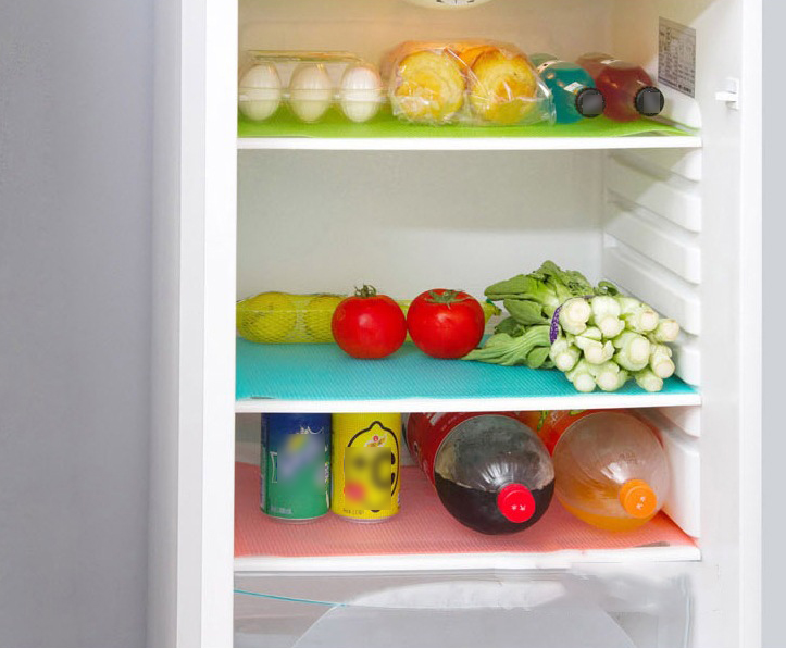 Коврик для холодильника, полок, ящиков 6 шт. / Набор силиконовых противоскользящих ковриков 45х30 см. Розовый - фото 8 - id-p213195534