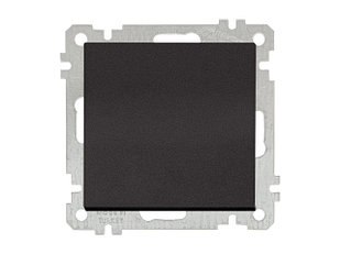 Выключатель 1-клав. двухполюсный (скрытый, без рамки, винт. зажим) черный, DARIA, MUTLUSAN (10 A, 250 V, IP