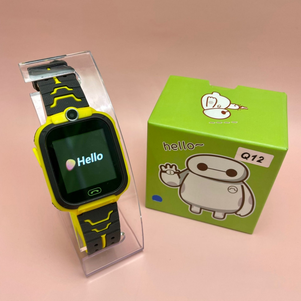 Детские умные часы Smart Baby Watch с gps Q12 Розовые с фиолетовым - фото 3 - id-p170111154