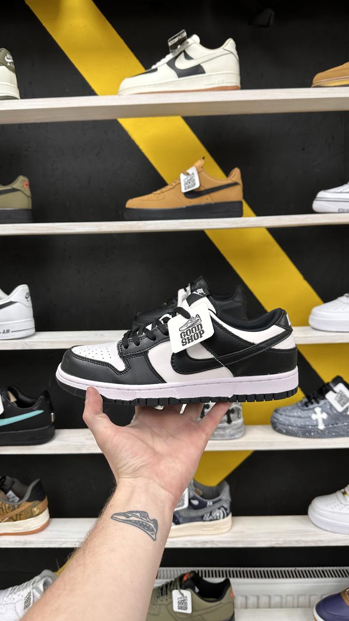 Кроссовки Nike SB Dunk Low GS Black White - фото 1 - id-p164687399