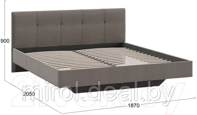 Двуспальная кровать ТриЯ Элис тип 1 с мягкой обивкой 180x200 - фото 3 - id-p213201252