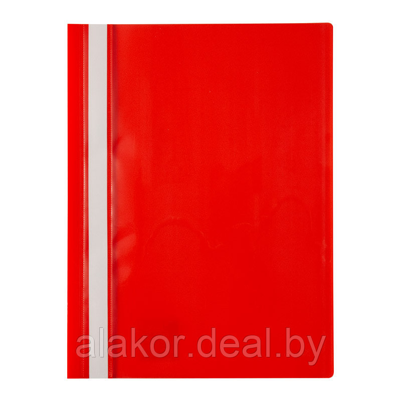 Папка-скоросшиватель А4, прозрачным верхом и карманом Axent 1306-24 , полипропилен, красная