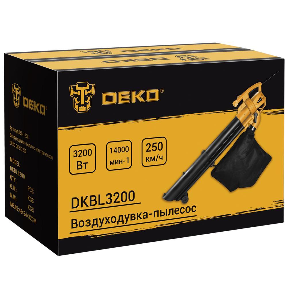 Воздуходувка-пылесос электрическая DEKO DKBL3200 - фото 9 - id-p208662947