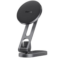 Магнитный автомобильный держатель Baseus T-Space Series Folding Metal Car Mount Magnetic Phone Holder