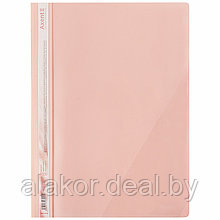 Папка-скоросшиватель А4, прозрачным верхом и карманом Axent Pastelini 1306-10, полипропипен, розовый