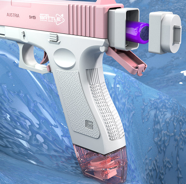 Водяной пистолет GLOCK WATER GUN (2 обоймы, USB аккумулятор) - фото 4 - id-p213206239