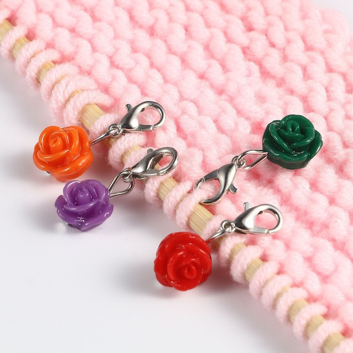 Маркер для вязания Роза, цвет разноцветный,10 мм - фото 1 - id-p213206273