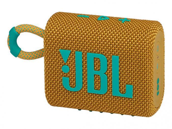 Беспроводная портативная переносная блютуз колонка JBL Go 3 желтая мини компактная музыкальная - фото 1 - id-p212518829