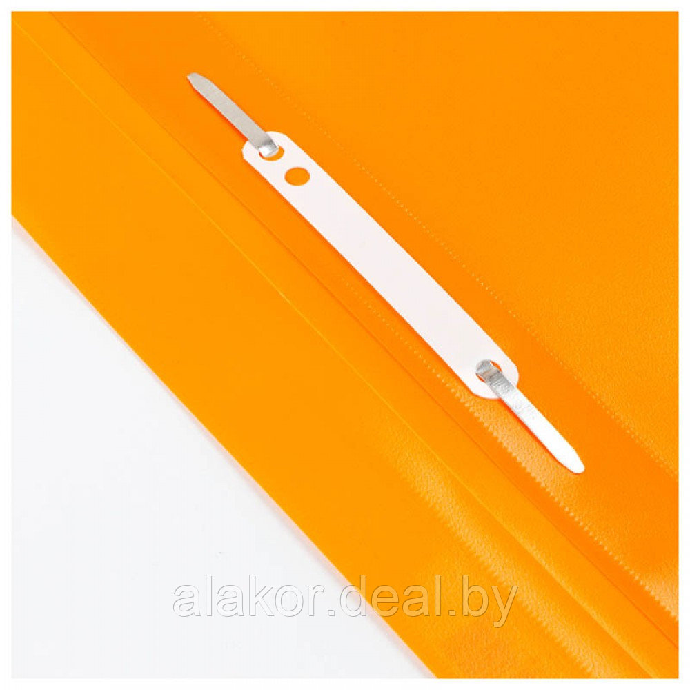 Папка-скоросшиватель А4, прозрачным верхом Berlingo, 25мм, 100 листов, полипропипен, оранжевый - фото 2 - id-p213216464