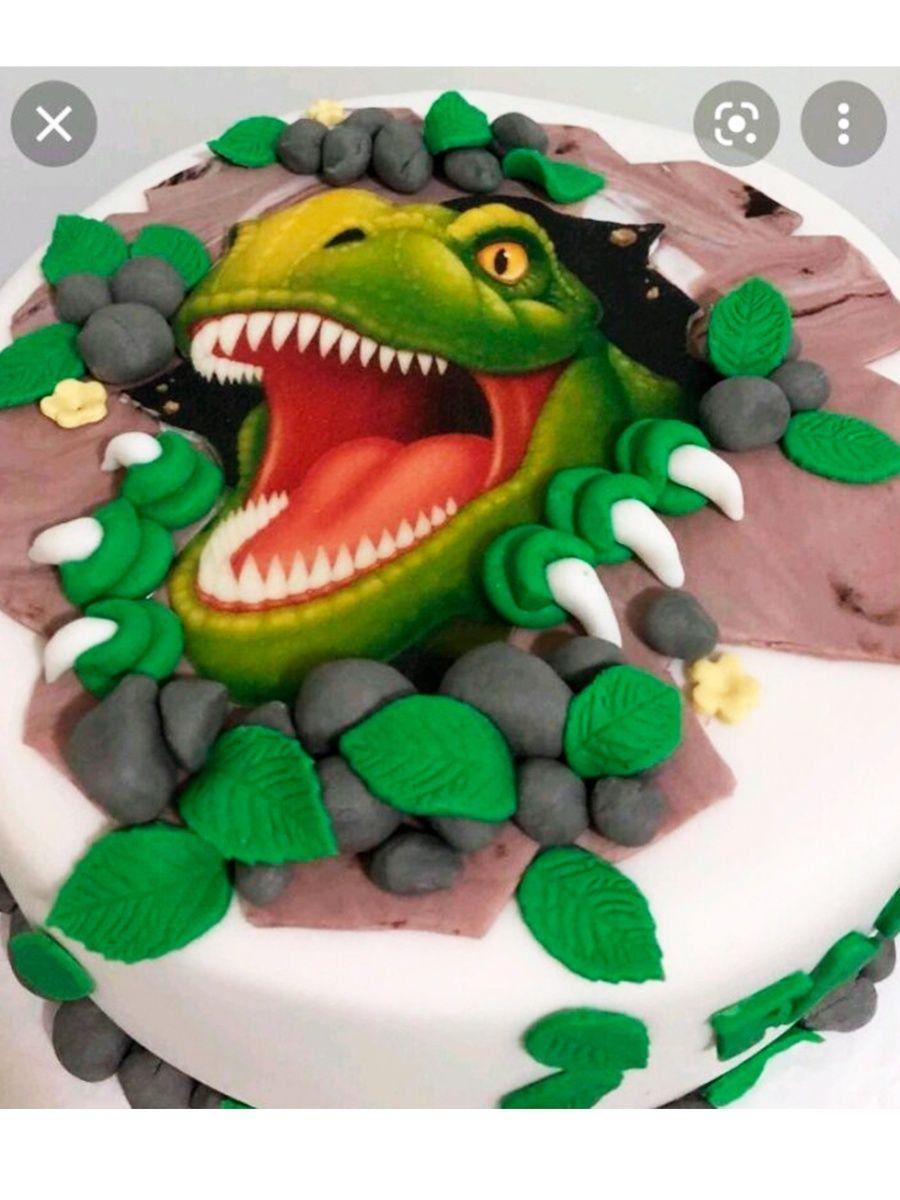 Вафельная печать на торт динозавры - фото 6 - id-p213214445