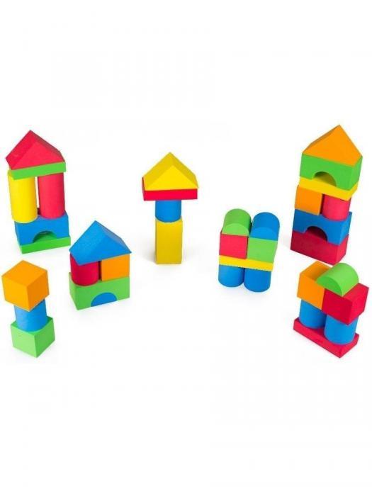 Мягкий конструктор для малышей Детские развивающие кубики кирпичики Игра развивашка игрушка - фото 5 - id-p212786508