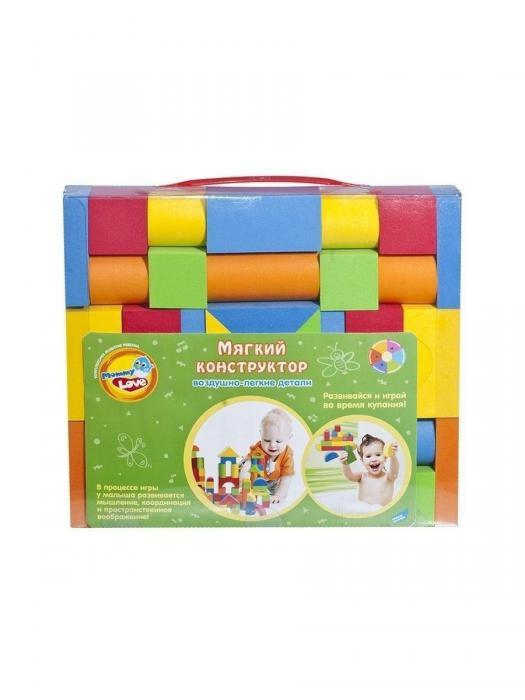 Мягкий конструктор для малышей Детские развивающие кубики кирпичики Игра развивашка игрушка - фото 7 - id-p212786508