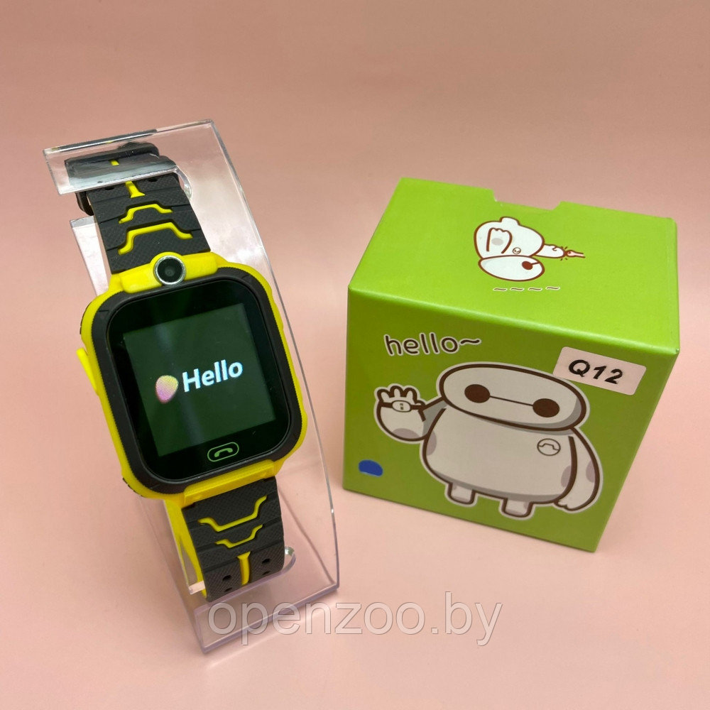 Детские умные часы Smart Baby Watch с gps Q12 Розовые с фиолетовым - фото 3 - id-p170108999