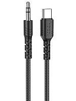 Аксессуар Hoco UPA17 AUX - Jack 3.5 Type-C 1m Black 6931474751690