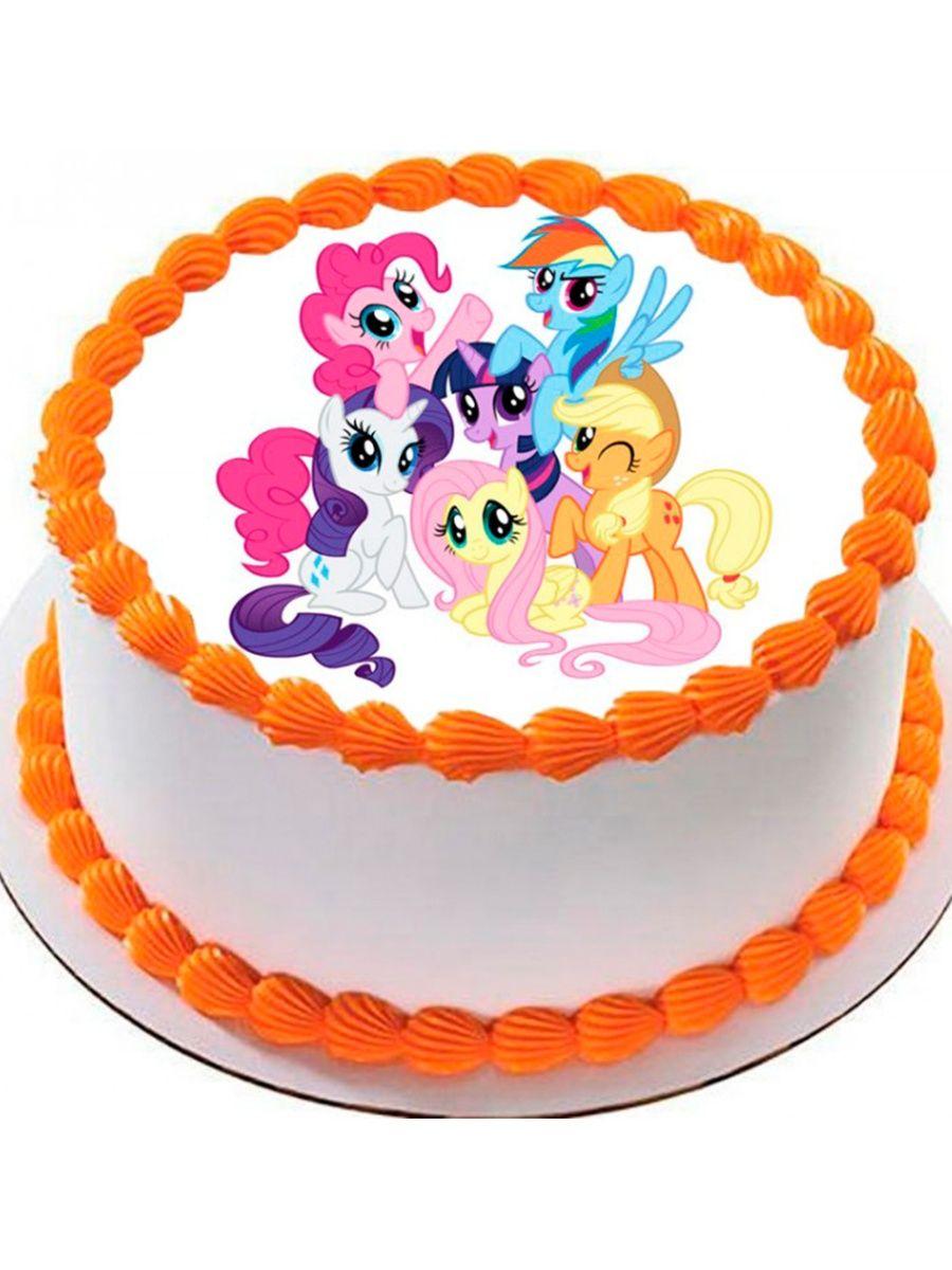Вафельная печать на торт My Little Pony Понивиль - фото 4 - id-p213214967