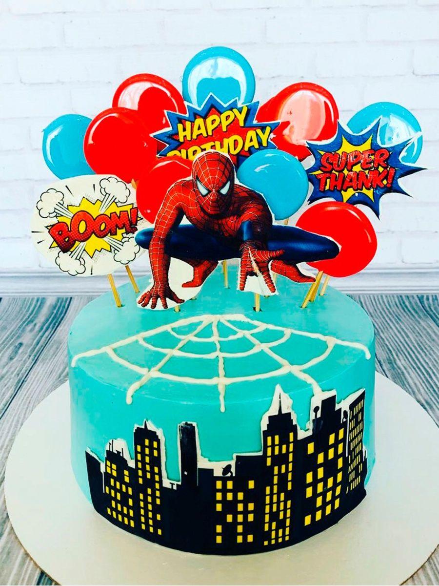 Вафельная печать на торт Человека паука Spider Man - фото 4 - id-p213214997