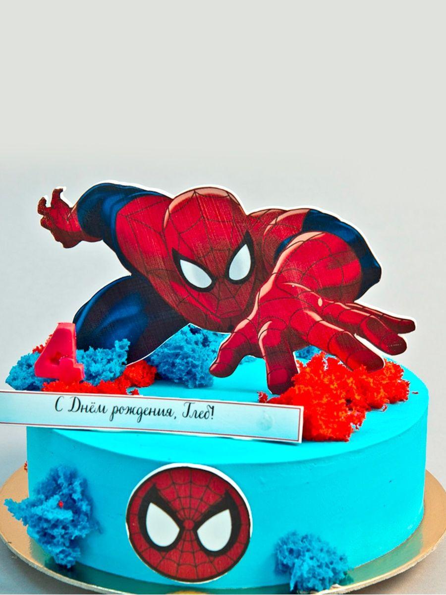 Вафельная печать на торт Человека паука Spider Man - фото 5 - id-p213214998