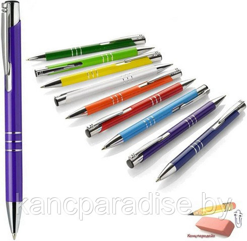 Ручка шариковая автоматическая Easy Gifts Ascot, 0,7 мм., синяя, ассорти, арт.1333903 - фото 1 - id-p122168597