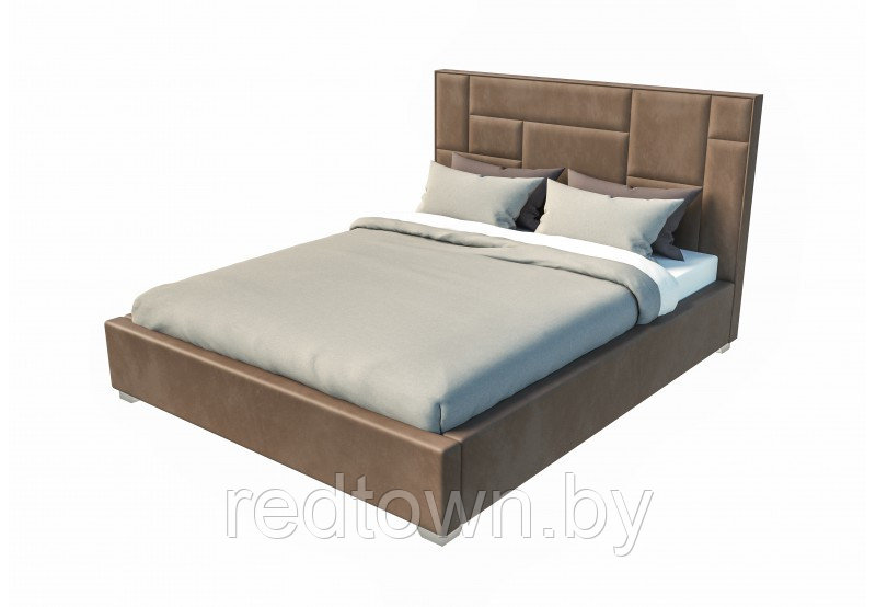 Кровать Неаполь 120, 140 , 160 , 180 см , с мягким изголовьем - фото 6 - id-p213225074