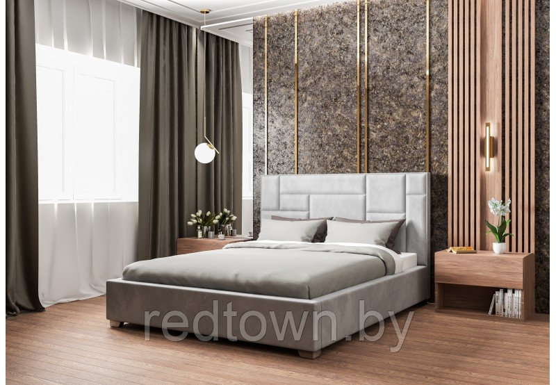 Кровать Неаполь 160*200см, с мягким изголовьем - фото 1 - id-p213226284